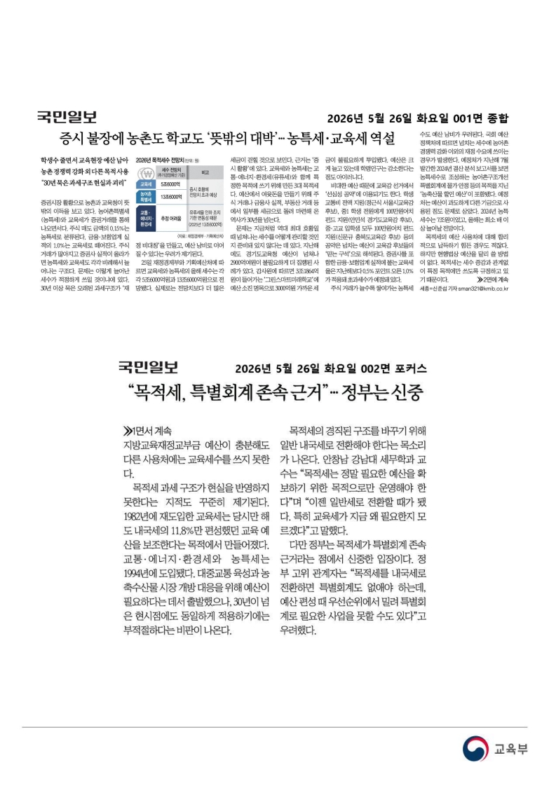 [2026. 5. 26] 주요언론사 교육기사 스크랩_101