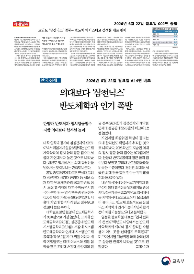[2026. 6. 22] 주요언론사 교육기사 스크랩_56