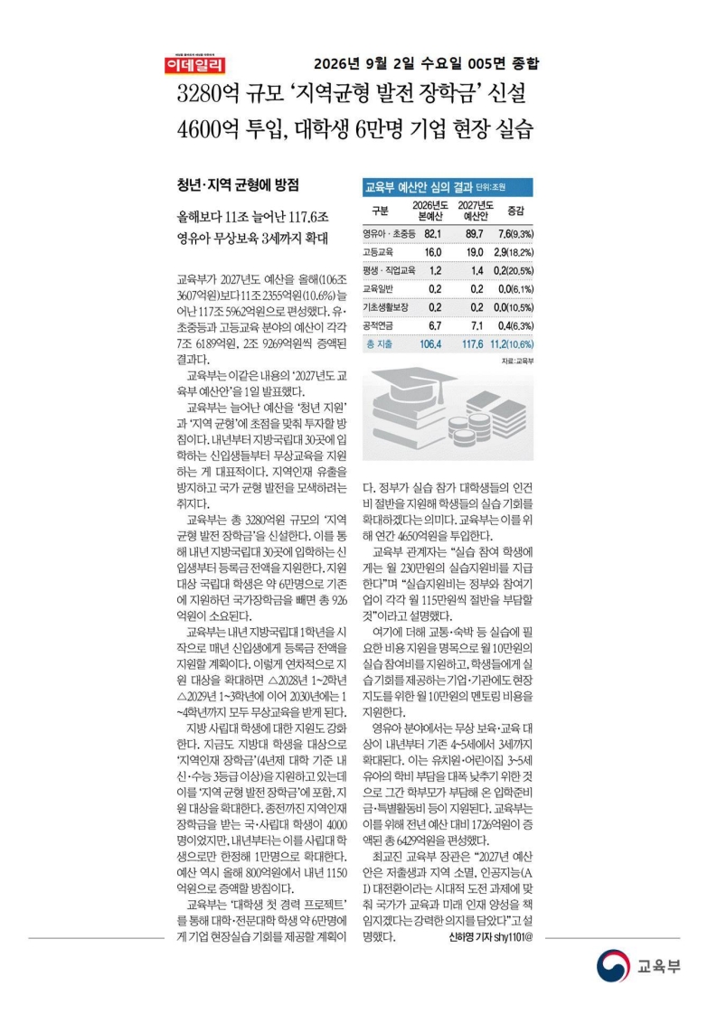 [2026. 9. 2] 주요언론사 교육기사 스크랩_65