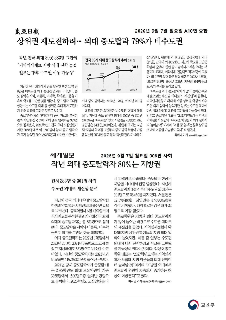 [2026. 9. 7] 주요언론사 교육기사 스크랩_33