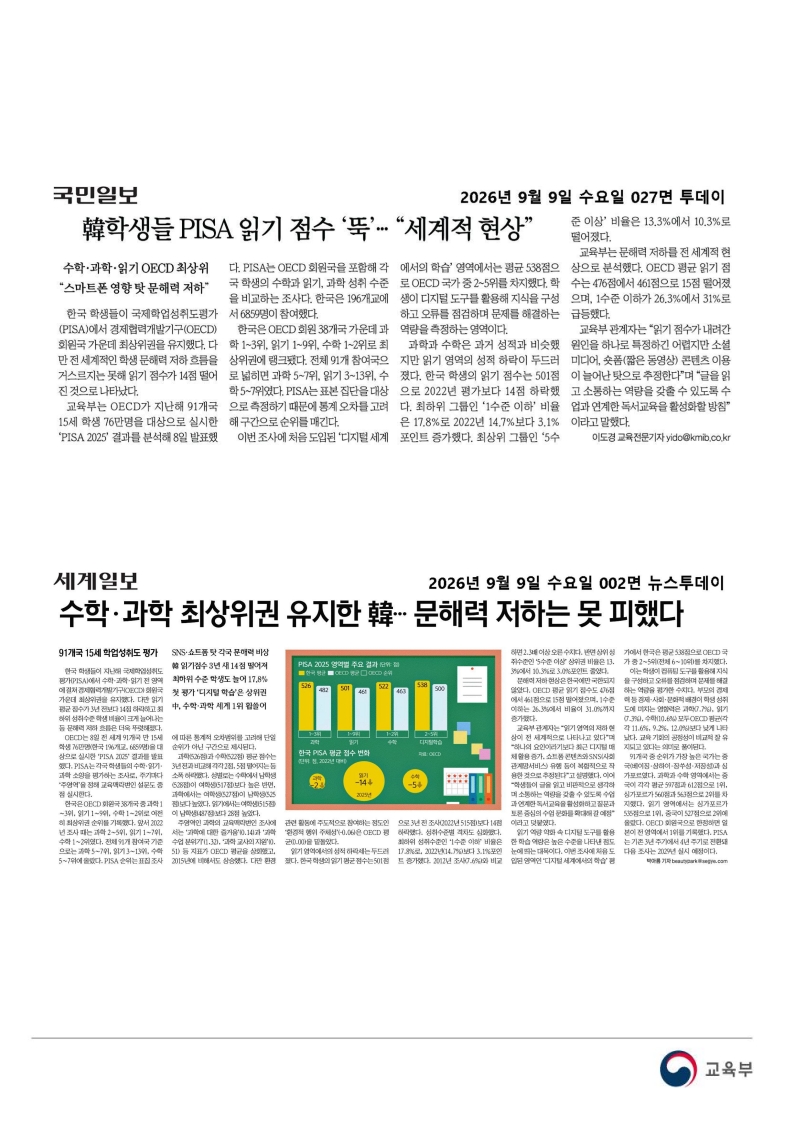 [2026. 9. 9] 주요언론사 교육기사 스크랩_24